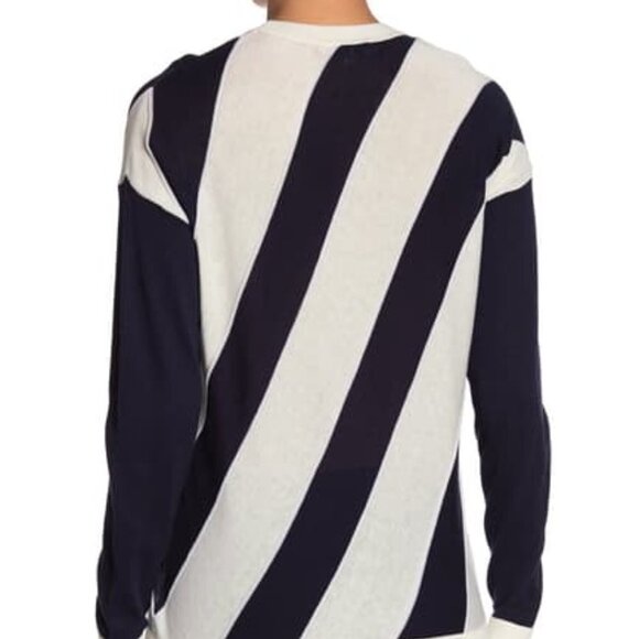 NEW Equipment Cetine Silk Blend Nautical Striped Crew light Sweater size S - Picture 3 of 10